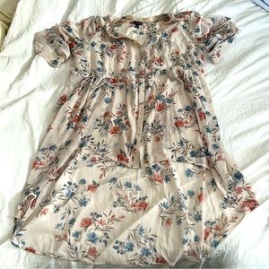 TORRID top plus size top flowy top floral top button up top high low top spring